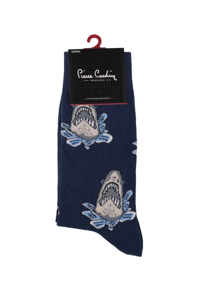 Pierre Cardin Shark Desenli Erkek Çorap 212 | Lacivert