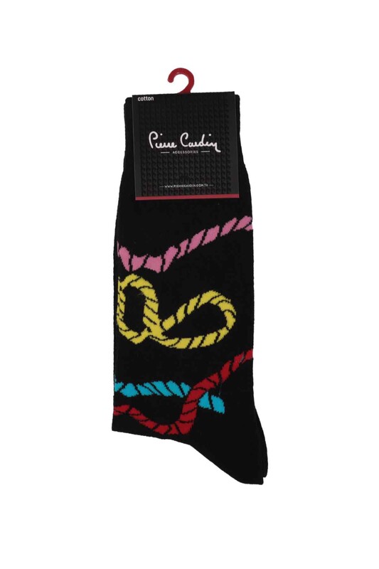Pierre Cardin Rope Desenli Erkek Çorap 201 | Siyah - Thumbnail