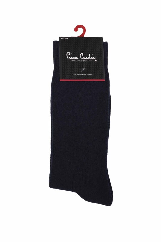 Pierre Cardin Erkek Düz Havlu Çorap 585 | Lacivert - Thumbnail
