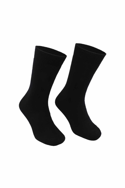 Pierre Cardin Erkek Düz Havlu Çorap 585 | Siyah - Thumbnail