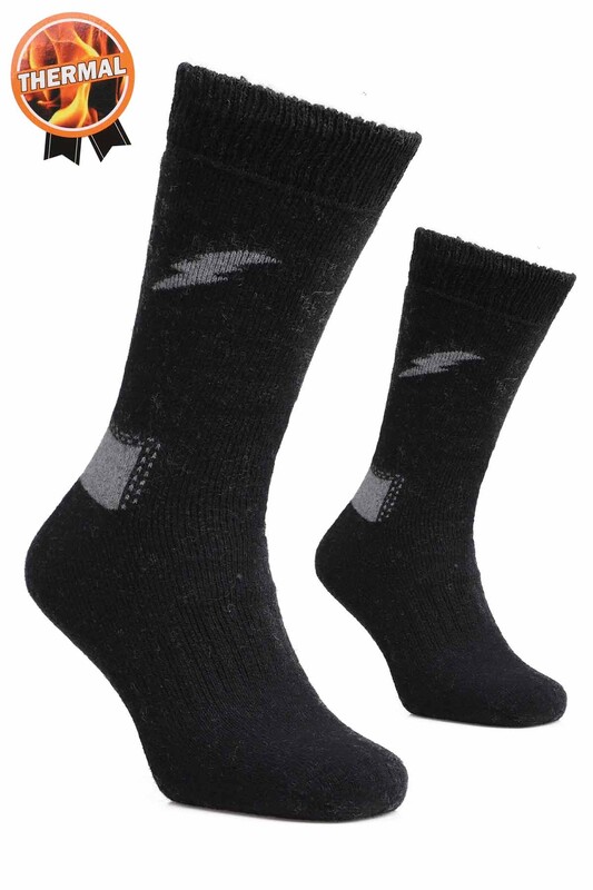 PRESTIGE - Erkek Termal Çorap 310 | Siyah Gri