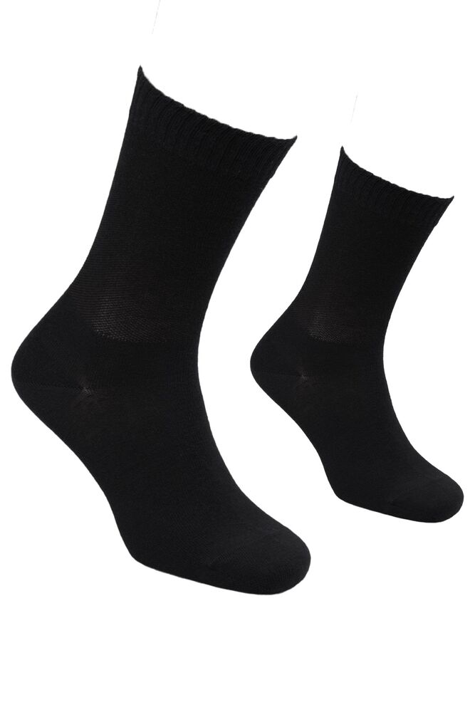 Diyabetik Dikişsiz Erkek Penye Çorap 16308 | Siyah