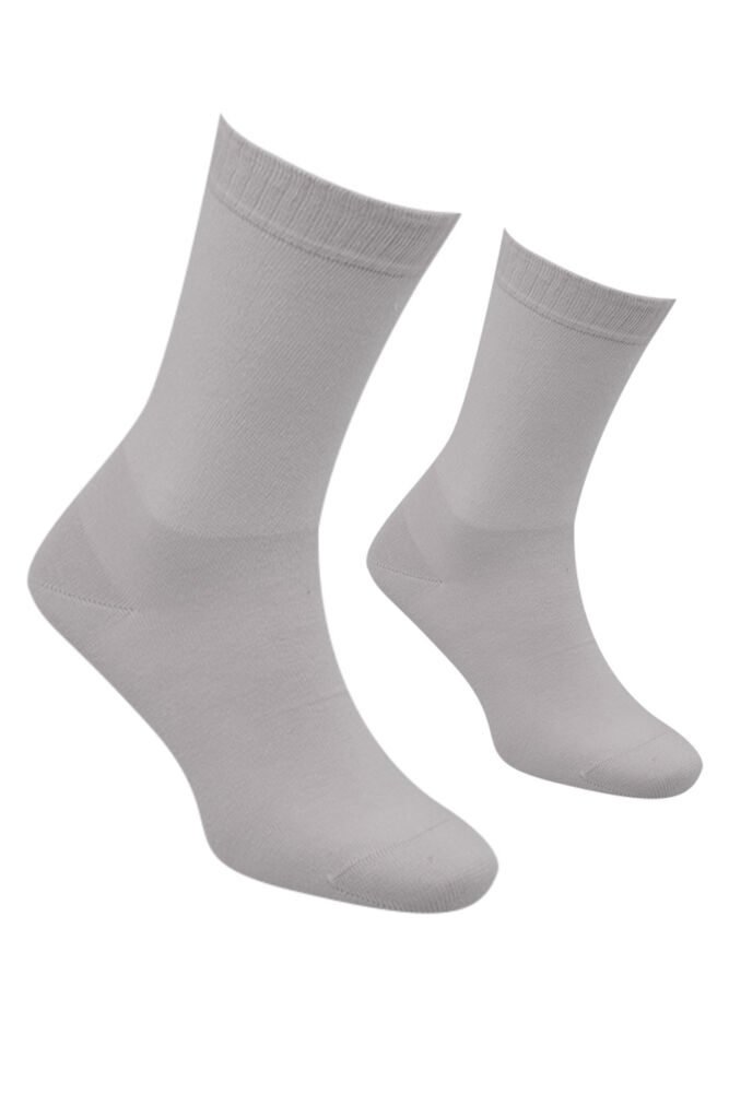 Diyabetik Dikişsiz Erkek Penye Çorap 16308 | Açık Gri