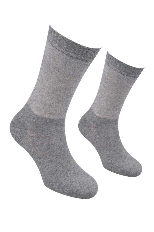PRO - Diyabetik Dikişsiz Erkek Penye Çorap 16308 | Gri