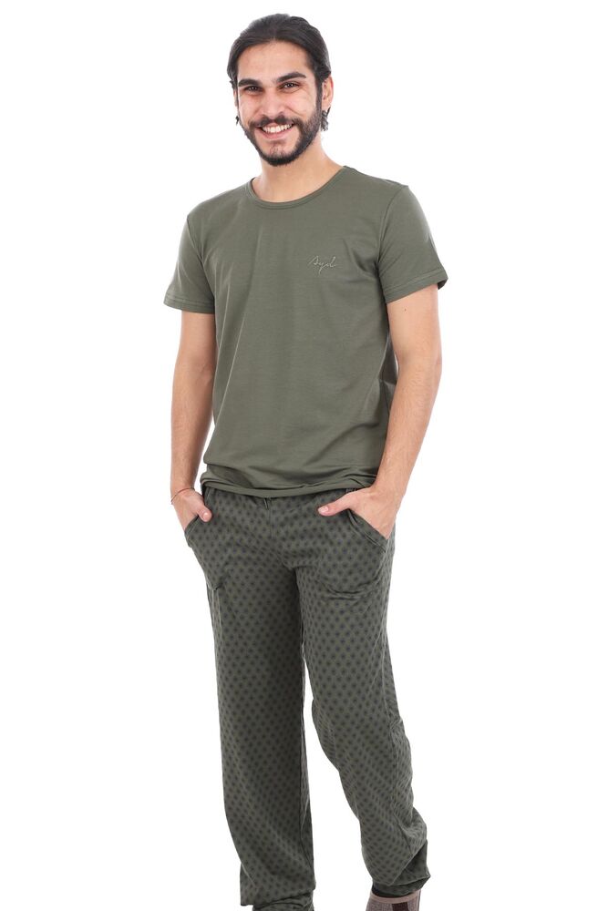 Aydoğan Kısa Kol Modal Erkek Pijama Takımı 7812 | Yeşil