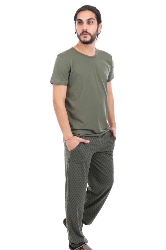 Aydoğan Kısa Kol Modal Erkek Pijama Takımı 7812 | Yeşil