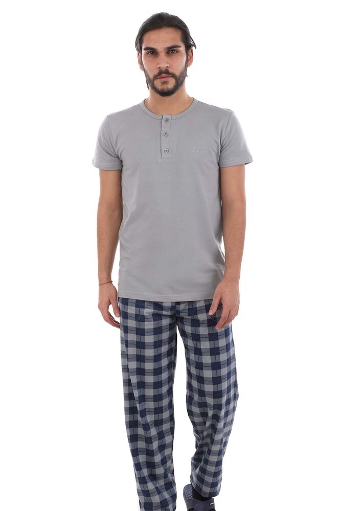 Aydoğan Kısa Kol Modal Erkek Pijama Takımı 7817 | Gri