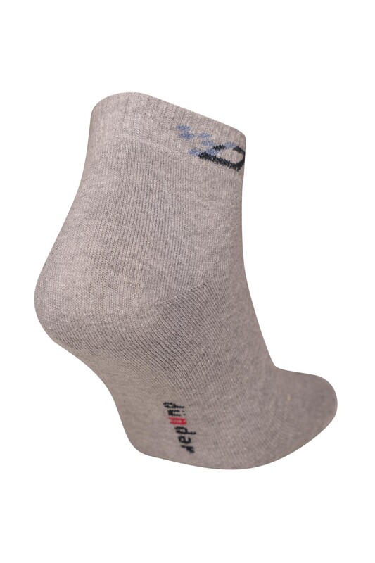 Dündar Erkek Havlu Patik Çorap 7057-1 | Gri - Thumbnail