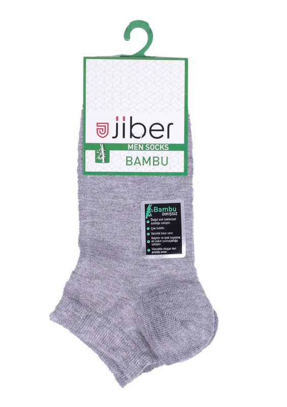 Jiber Bambu Patik Çorap 6750 | Gri - Thumbnail