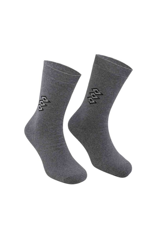 Erkek Havlu Soket Çorap 111 | Gri - Thumbnail