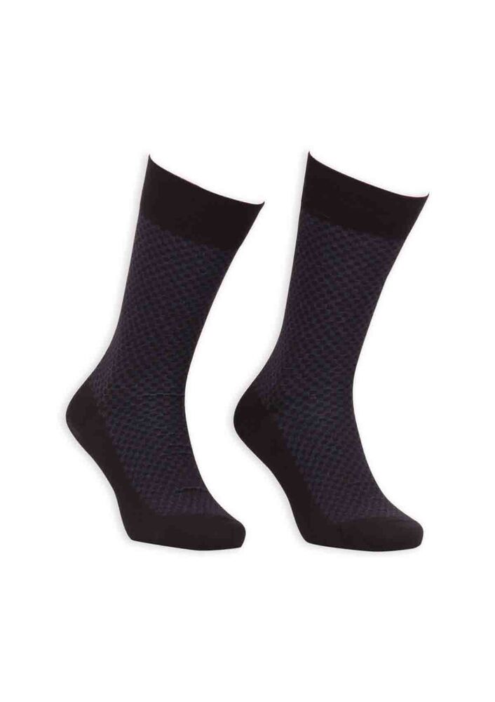 Bordo Bambu Dikişsiz Erkek Çorap EBK1001-1 | Siyah