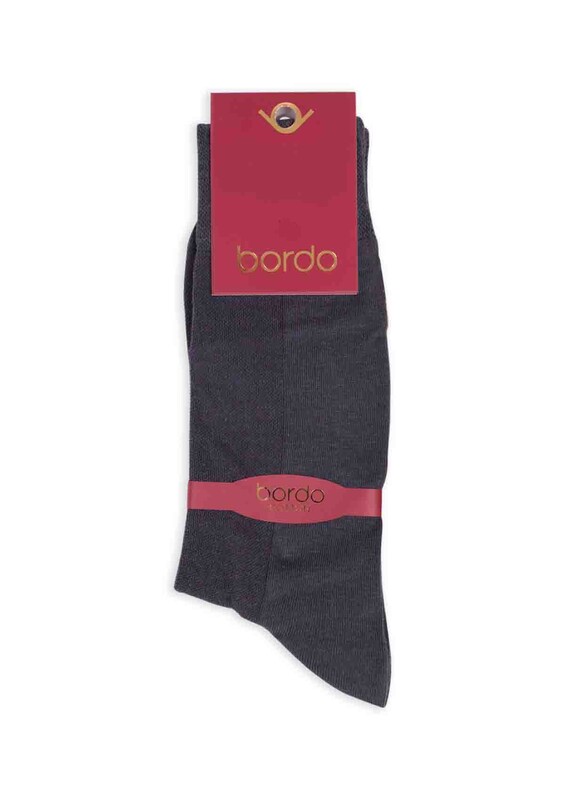 Bordo Cotton Dikişsiz Erkek Çorap SM31007-03 | Füme - Thumbnail