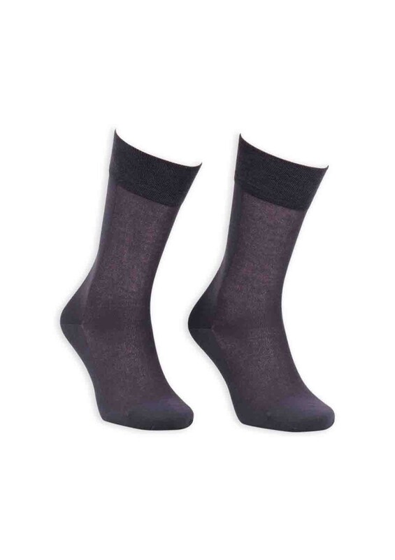 Bordo - Bordo Cotton Dikişsiz Erkek Çorap SM31007-03 | Füme