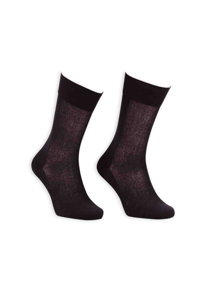 Bordo Cotton Dikişsiz Erkek Çorap SM31007-01 | Siyah