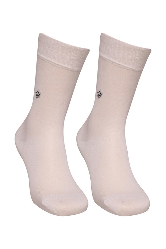 BYFRADO - Erkek Soket Çorap 1760 | Beyaz