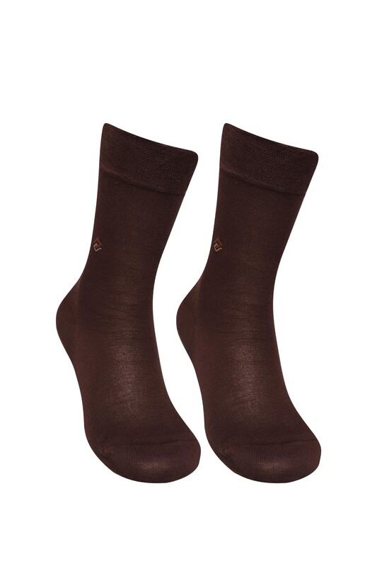 BYFRADO - Erkek Soket Çorap 1760 | Kahverengi