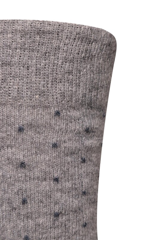 Erkek Lambswool Soket Çorap 50000 | Gri - Thumbnail