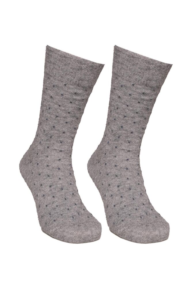 Erkek Lambswool Soket Çorap 50000 | Gri