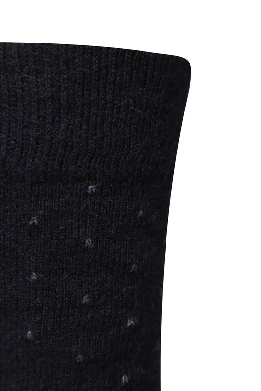 Erkek Lambswool Soket Çorap 50000 | Siyah - Thumbnail