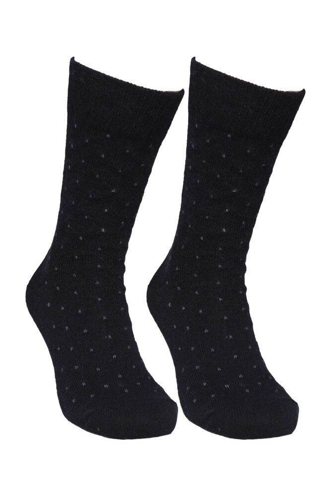 Erkek Lambswool Soket Çorap 50000 | Siyah
