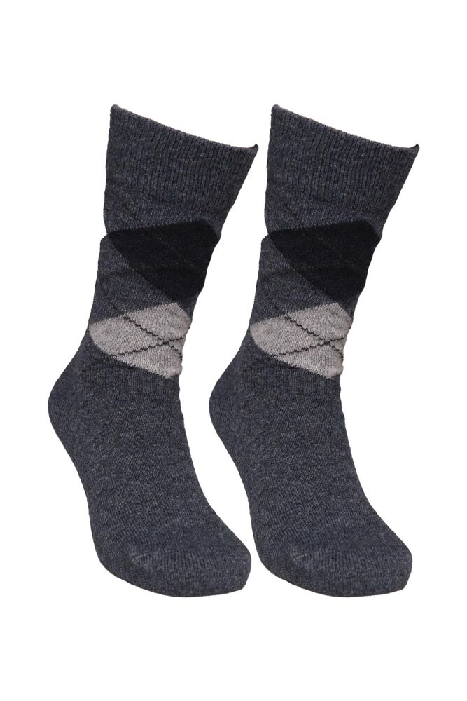 Erkek Lambswool Soket Çorap 50000-1 | İndigo