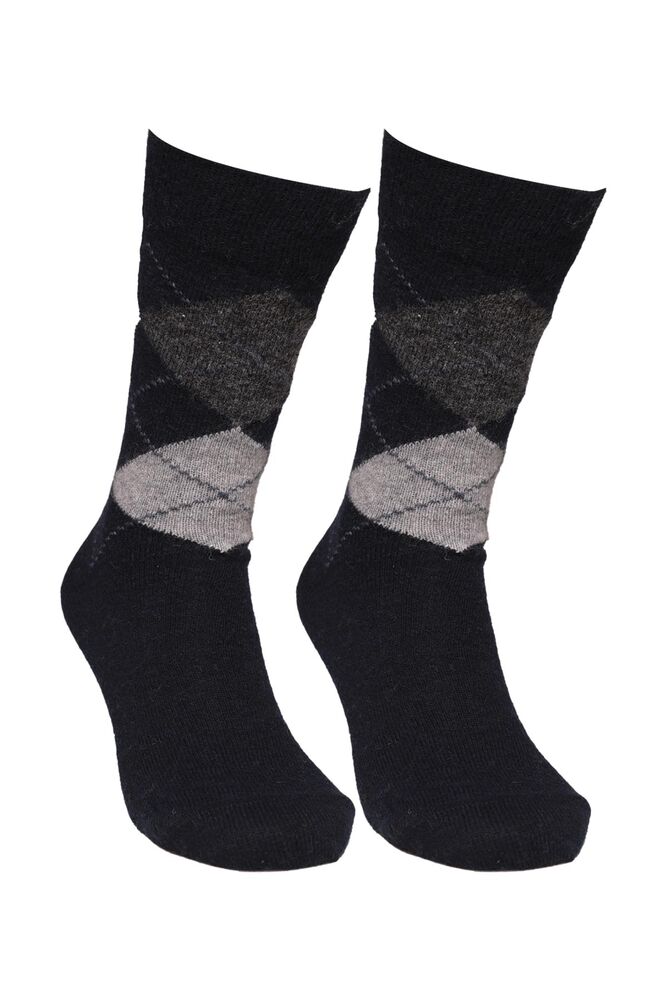Erkek Lambswool Soket Çorap 50000-1 | Lacivert