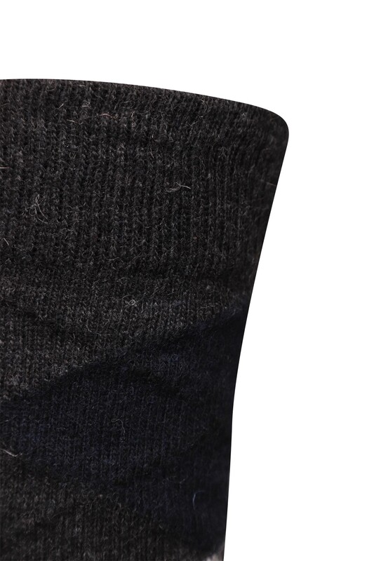 Erkek Lambswool Soket Çorap 50000-1 | Antrasit - Thumbnail