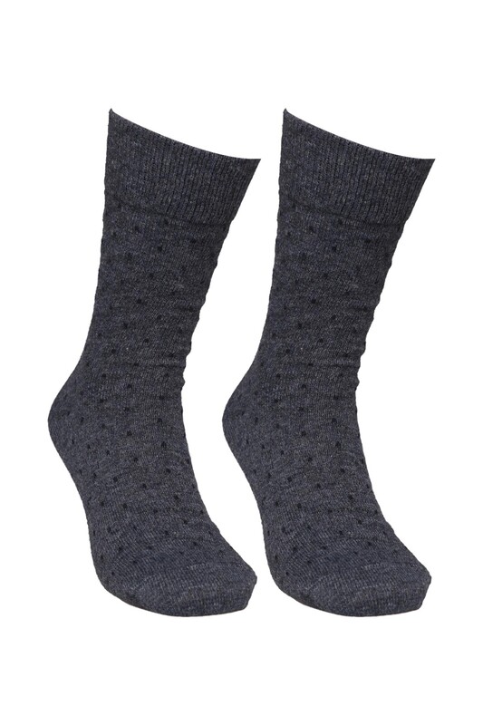 CAKS SOCKS - Erkek Lambswool Soket Çorap 50000 | İndigo