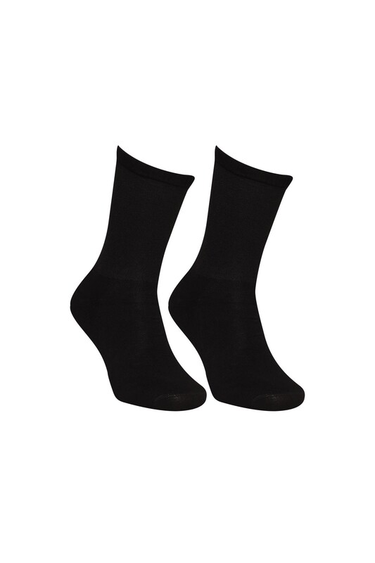MOZAİK - Diyabetik Erkek Soket Çorap 4846 | Siyah