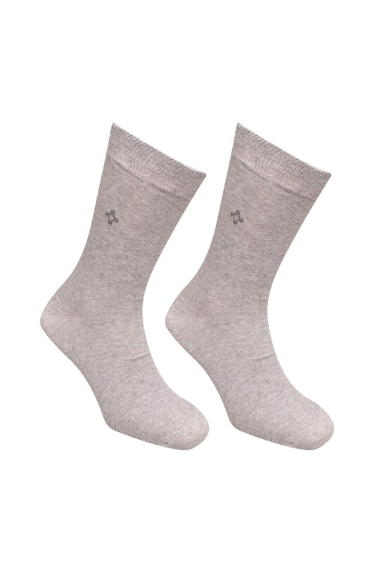 PRESTIGE - Erkek Düz Soket Çorap | Gri