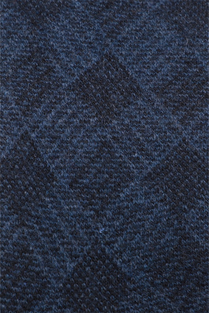 Erkek Desenli Lambswool Çorap 13906 | Mavi
