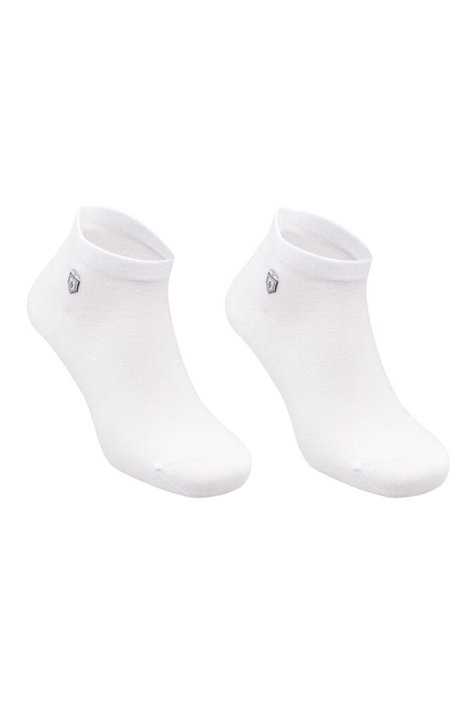 Pola Bambu Dikişsiz Erkek Soket Çorap | Beyaz