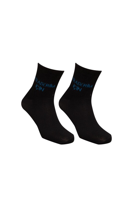 TWENTY - Erkek Kolej Soket Çorap | Siyah Mavi