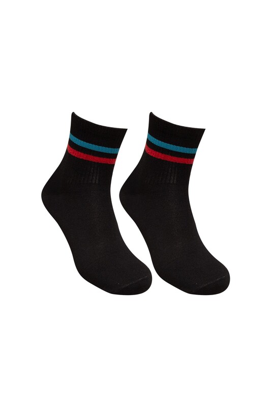 TWENTY - Erkek Kolej Soket Çorap | Siyah