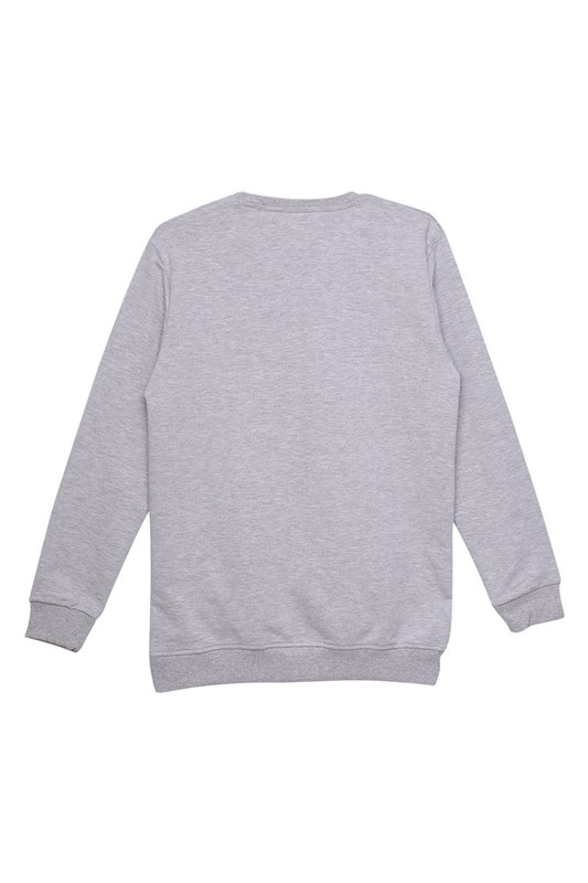 2 İplik Erkek Sweatshirt 9008 | Gri - Thumbnail