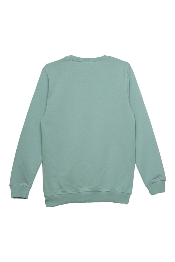 2 İplik Erkek Sweatshirt 9008 | Yeşil