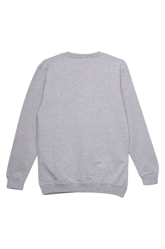 2 İplik Kompak Erkek Sweatshirt 9008-1 | Gri - Thumbnail