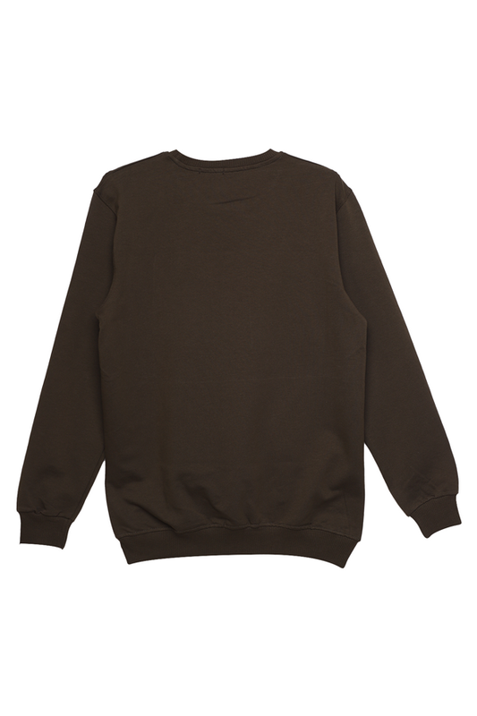 2 İplik Kompak Erkek Sweatshirt 9008-1 | Haki - Thumbnail