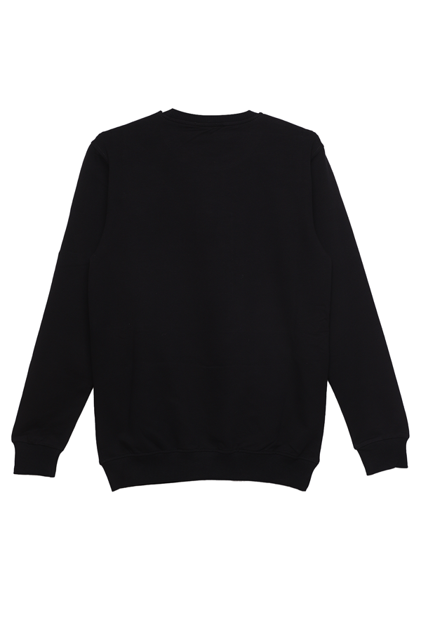 2 İplik Kompak Erkek Sweatshirt 9008-1 | Siyah