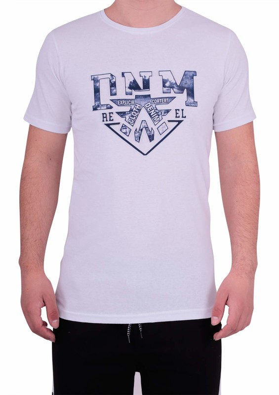 Enişte T-Shirt 1002 | Beyaz - Thumbnail