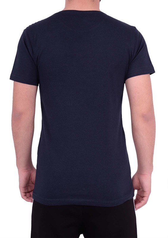 Enişte T-Shirt 1001 | Lacivert - Thumbnail