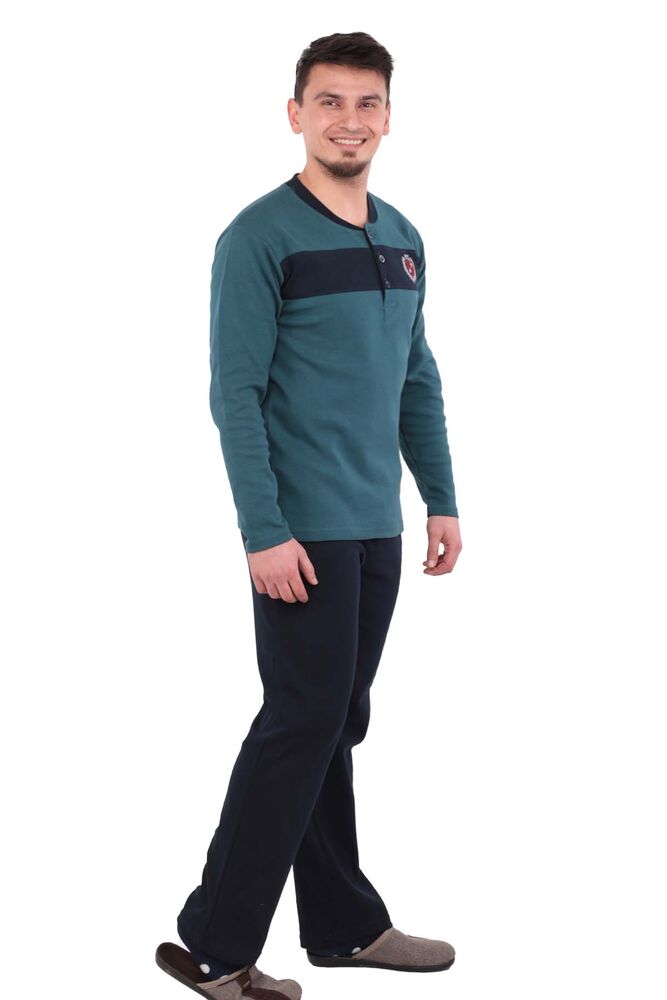 Uzun Kollu Erkek Pijama Takımı 1206 | Yeşil