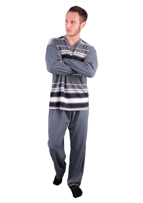 Fapi Pijama Takımı 9231 | Gri - Thumbnail