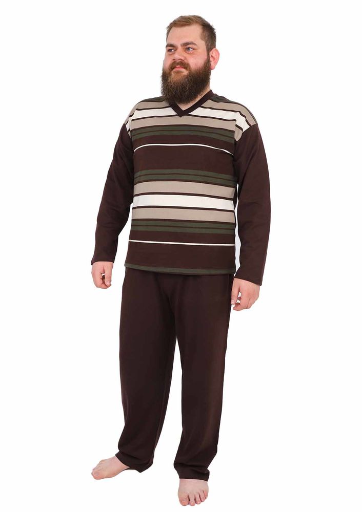 Fapi Pijama Takımı 923 | Kahverengi