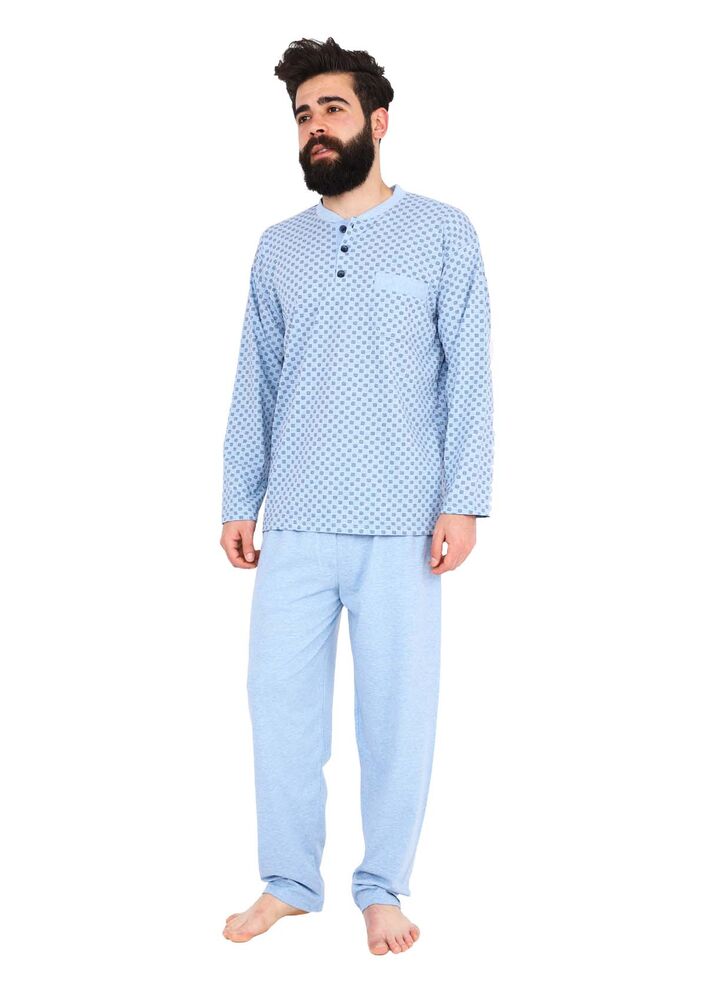 Fapi Erkek Pijama Takımı 5202 | Mavi