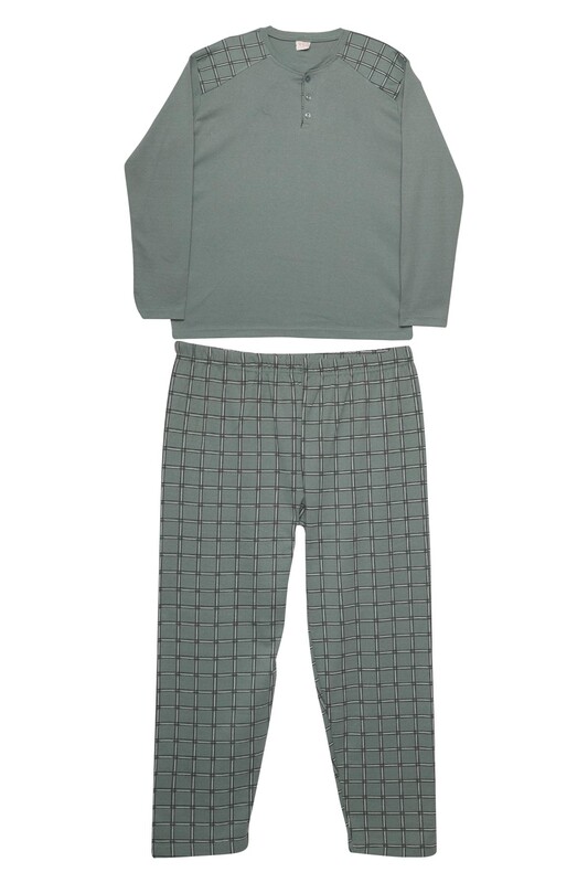 GLISA - Uzun Kol Erkek Pijama Takımı 6603 | Yeşil