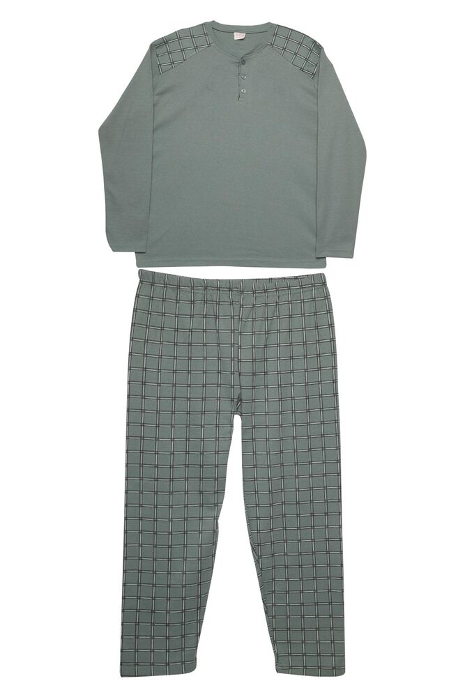 Uzun Kol Erkek Pijama Takımı 6603 | Yeşil
