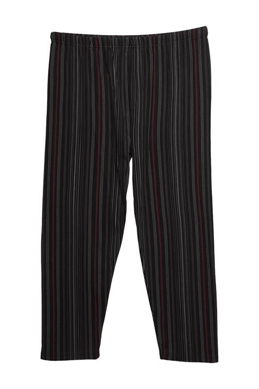 Erkek İnterlok Pijama Takımı 6613 | Siyah - Thumbnail