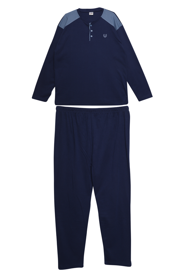 Erkek İnterlok Pijama Takımı 8551 | Lacivert