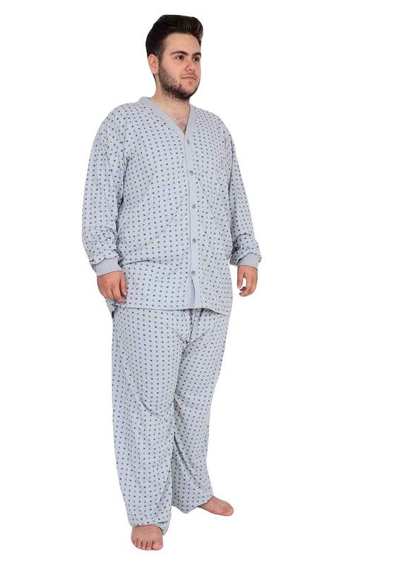 İtan Pijama Takımı 458 | Gri - Thumbnail